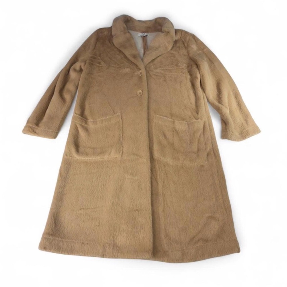Magaschoni Women's Camel Faux Fur Coat